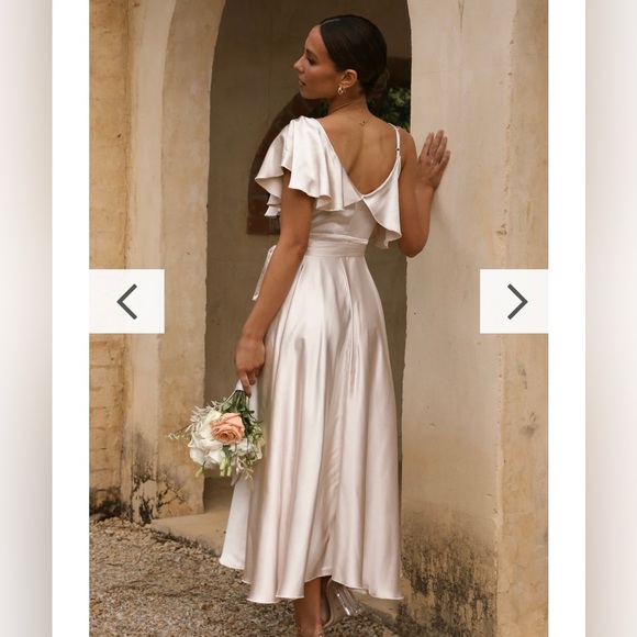 Billy J Satin Midi Dress - Picture 3 of 4